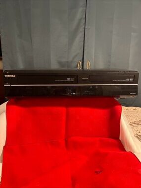 Toshiba Black and Red DVD/VHS Combo Recorder